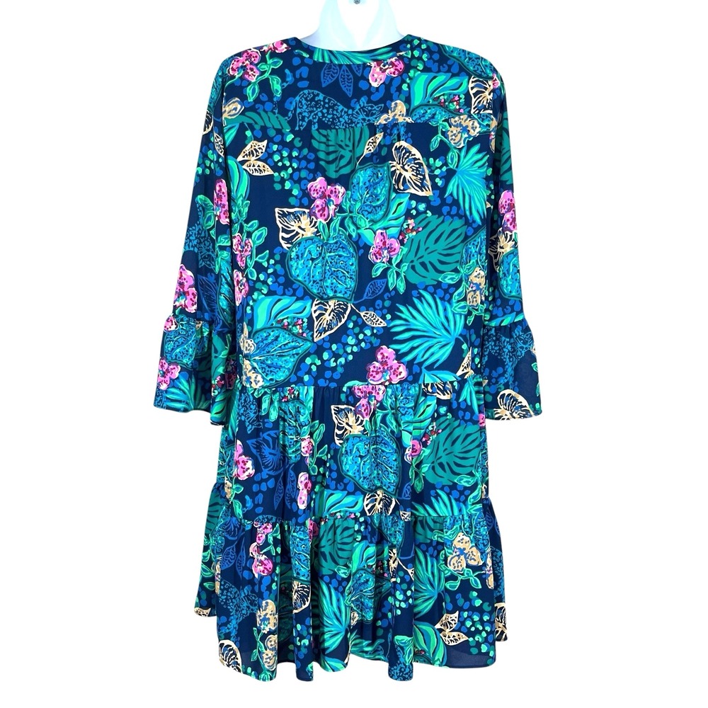 Lily Pulitzer Gabriel Low Tide Navy Life of the Party Size 2 Swing Dress - Picture 3 of 8
